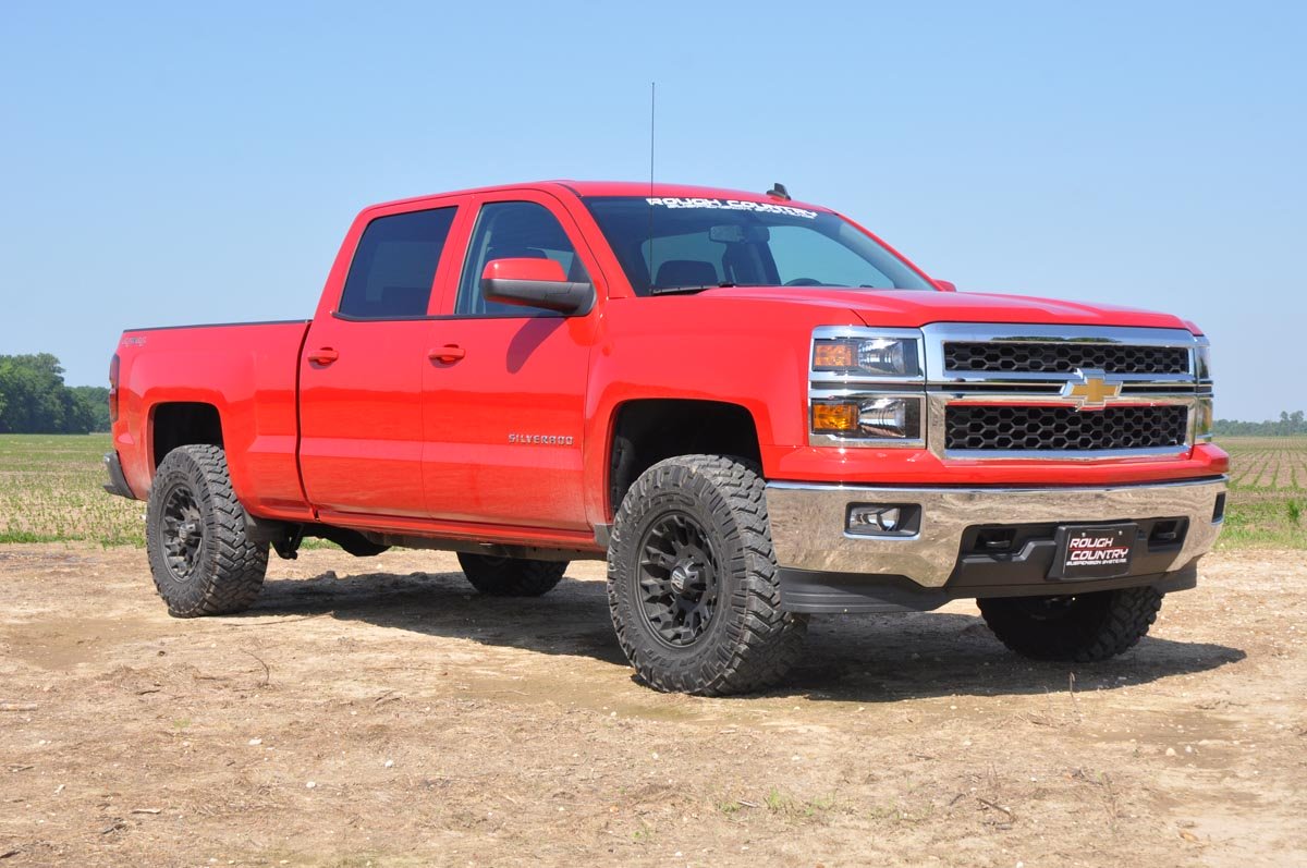 Rough Country | Leveling Kit | 2.5 Inch Leveling Lift Kit 16-18 Silverado/Sierra 1500 Stamped Steel Rough Country | 1312