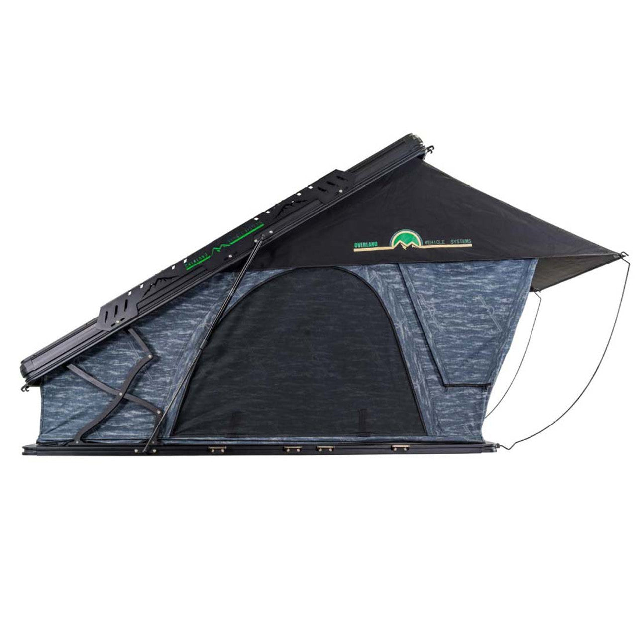 OVS | Roof Top Tent | XD Lhotse Clam Shell Aluminum Hard Shell Roof Top Tent, Blue Body & Black Rainfly | 18589902