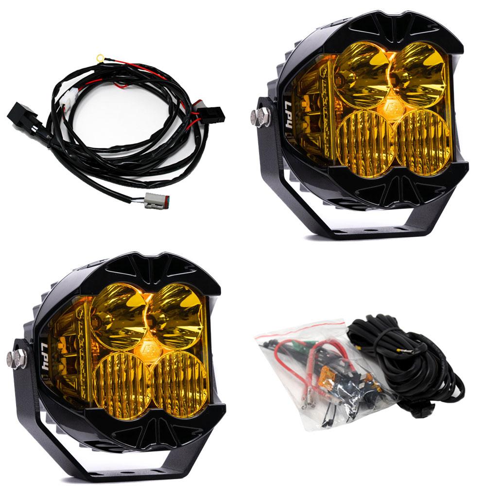 Baja Designs | LED Light Pods | LP4 Pro LED Driving/Combo Amber Lens Pair Baja Designs | 297813