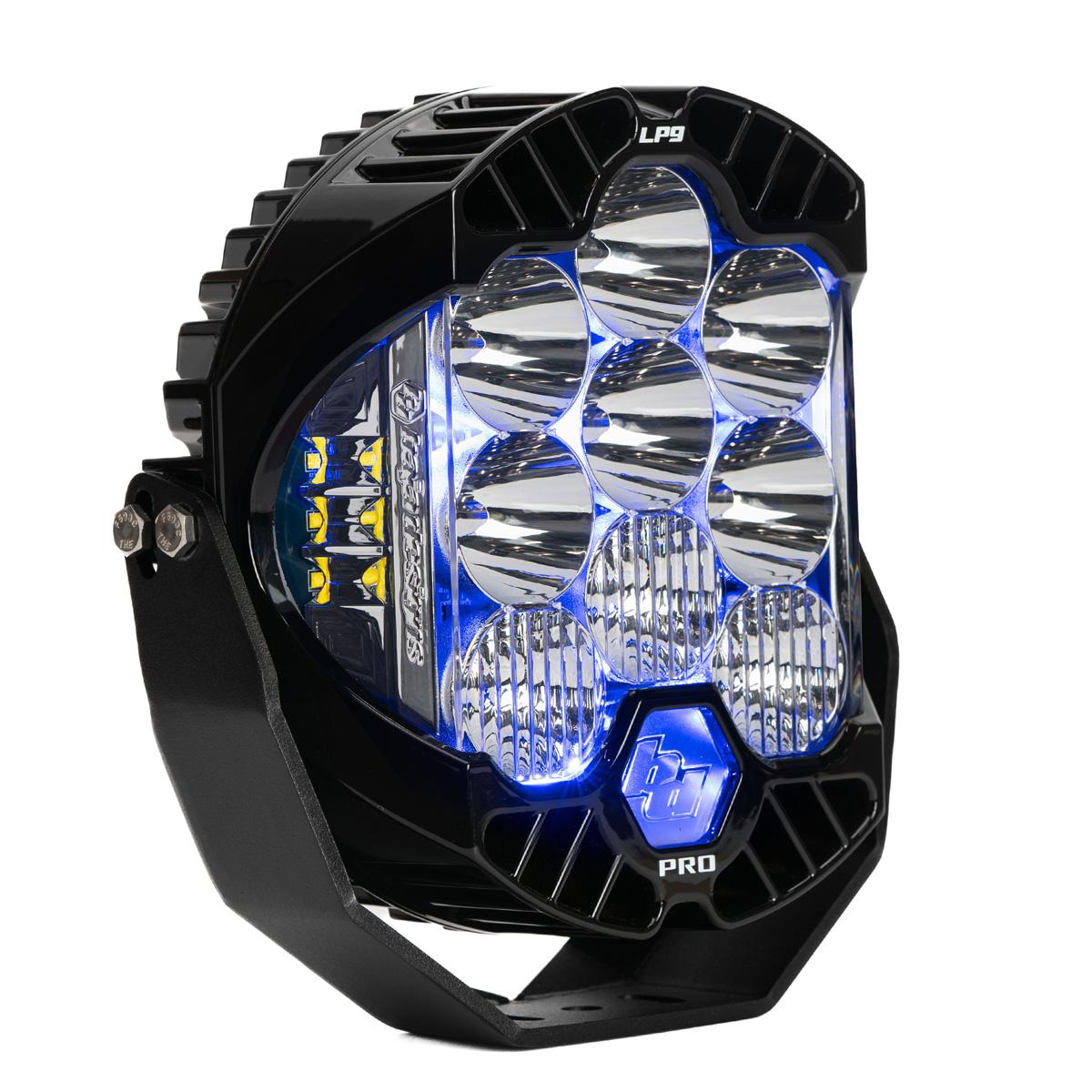 Baja Designs | LED Light Pods | LP9 Pro LED Auxiliary Light Pod Light Pattern Driving/Combo Blue Backlight Baja Designs | 320015