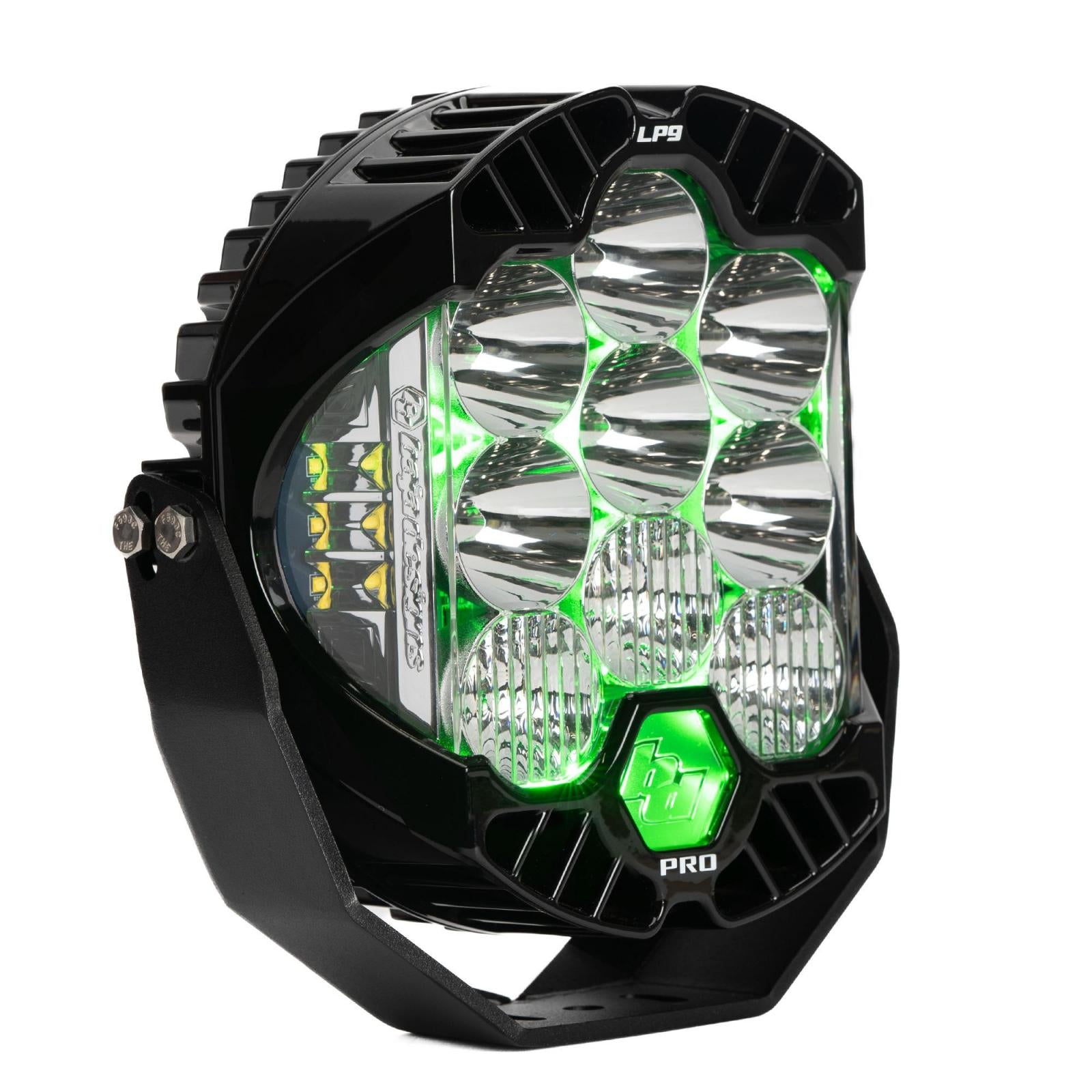 Baja Designs | LED Light Pods | LP9 Pro LED Auxiliary Light Pod Light Pattern Driving/Combo Green Backlight  Baja Designs | 320016