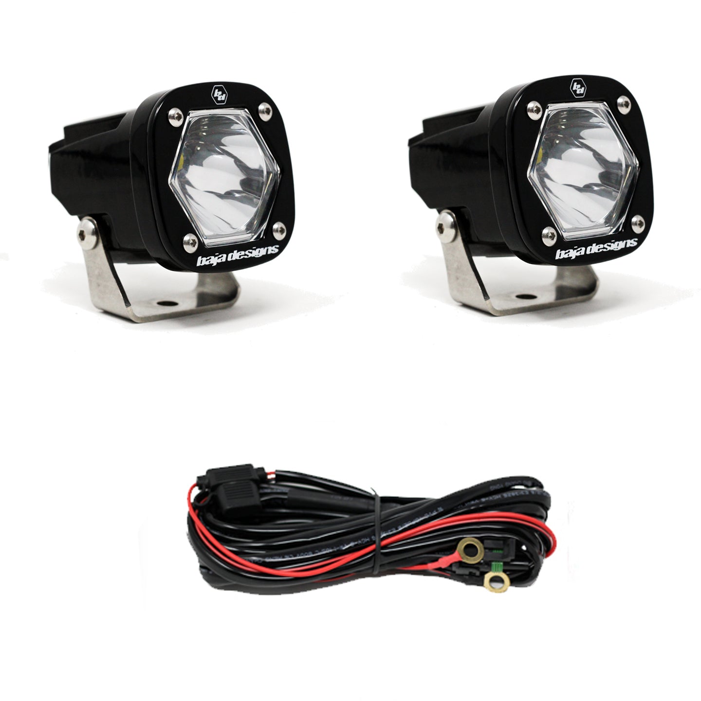 Baja Designs | LED Light Pods | S1 Spot LED Light with Mounting Bracket Pair Baja Designs | 387801