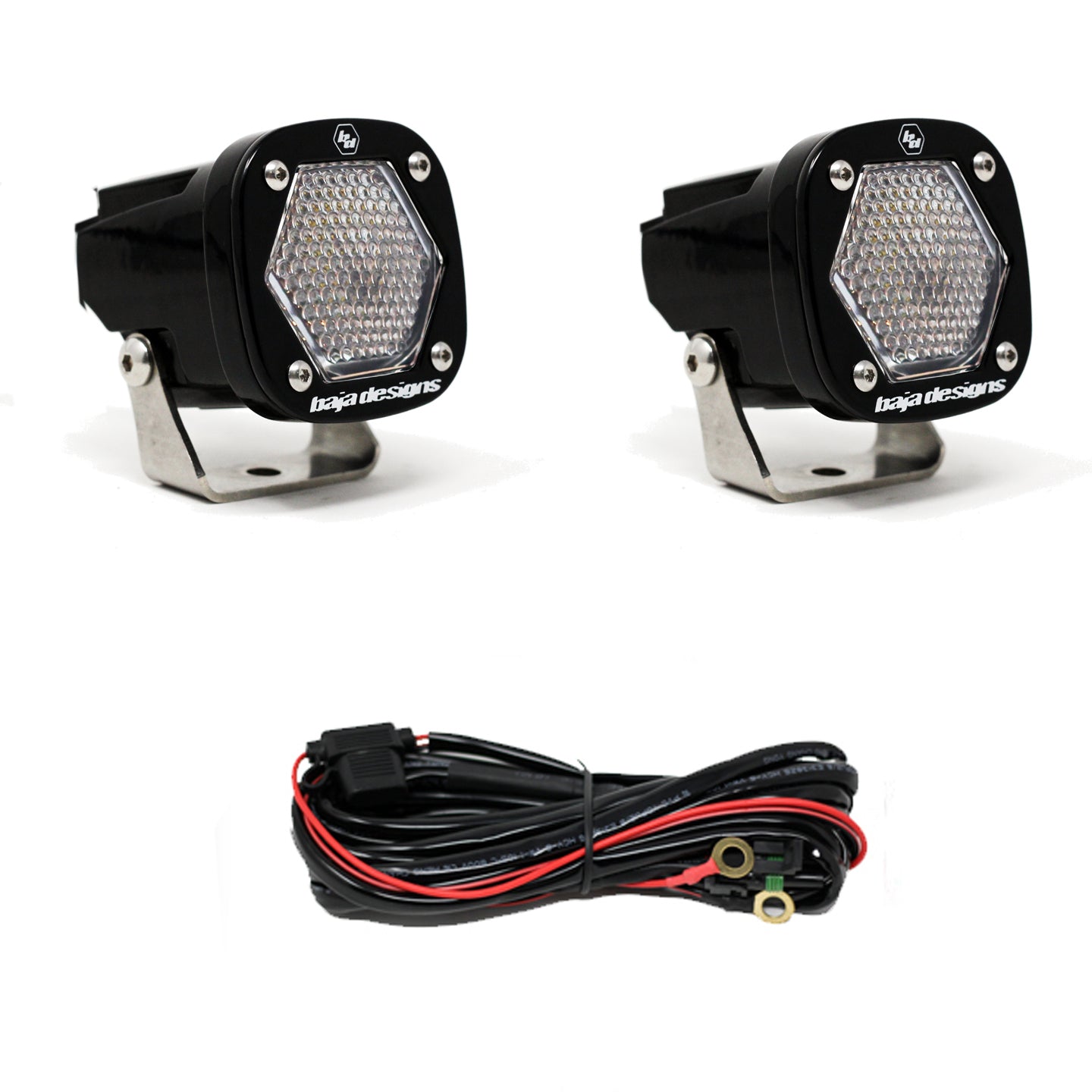 Baja Designs | LED Light Pods | S1 Work/Scene LED Light with Mounting Bracket Pair Baja Designs | 387806