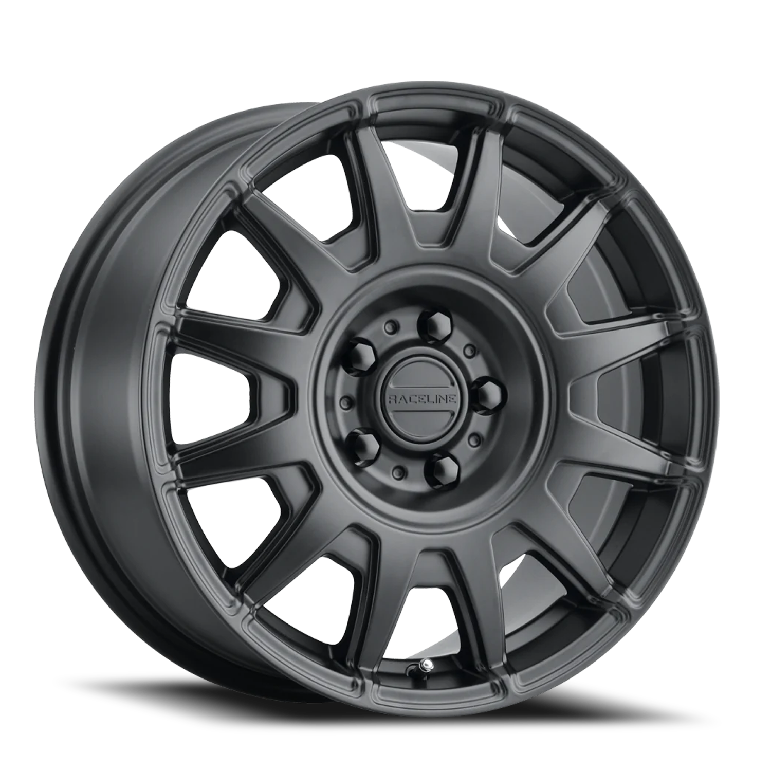 RACELINE | Aluminum Wheels | Aluminum Wheels 17x8 Aero 401B Satin Black Multi Spoke 40 Offset 5 on 100 Bolt Pattern 72.62 Bore Raceline | 401B-78016+40