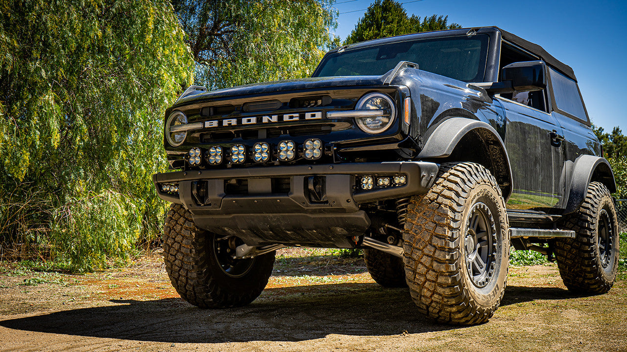 Baja Designs | LED Light Bars | 6 XL Linkable Light Bar Kit 21-Up Ford Bronco Steel Bumper Mount w/Upfitter Baja Desgins | 447750UP