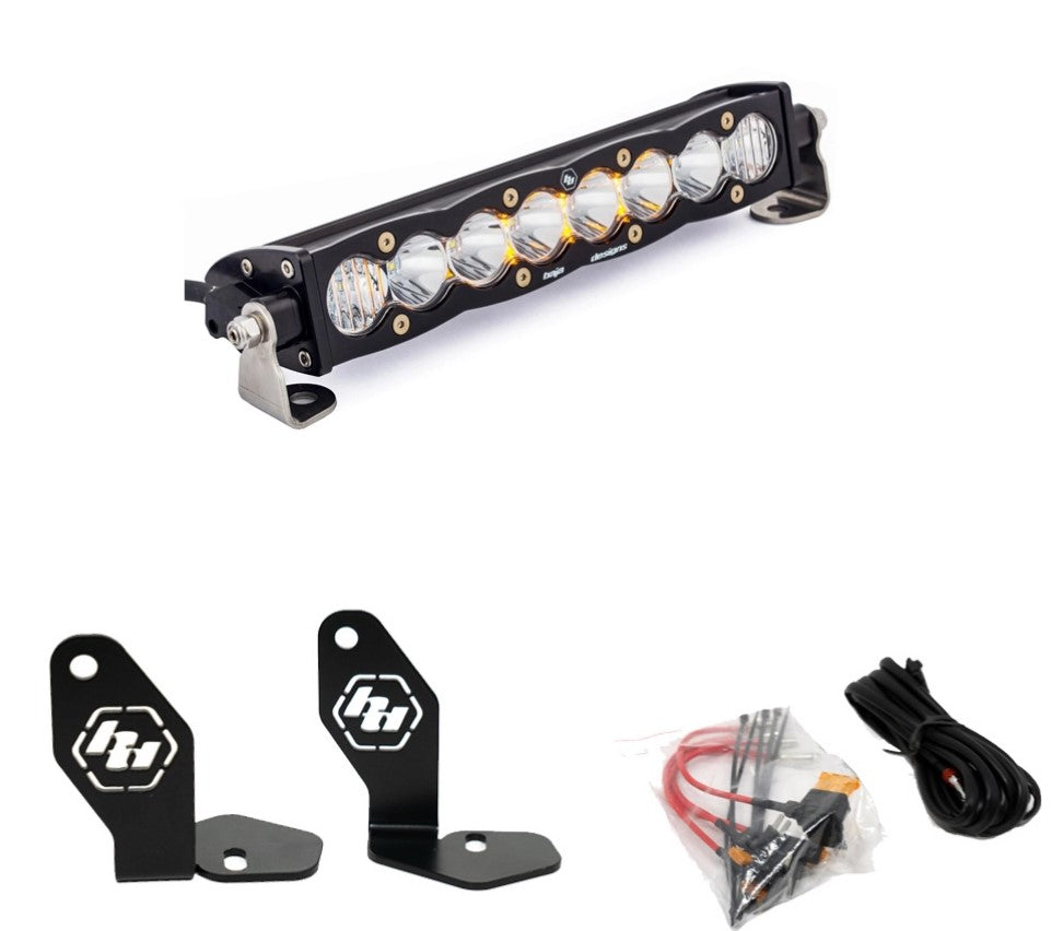 Baja Designs | LED Light Kit | Polaris Pro-R S8 10 Inch Hood Mount Kit Clear Baja Designs | 448101