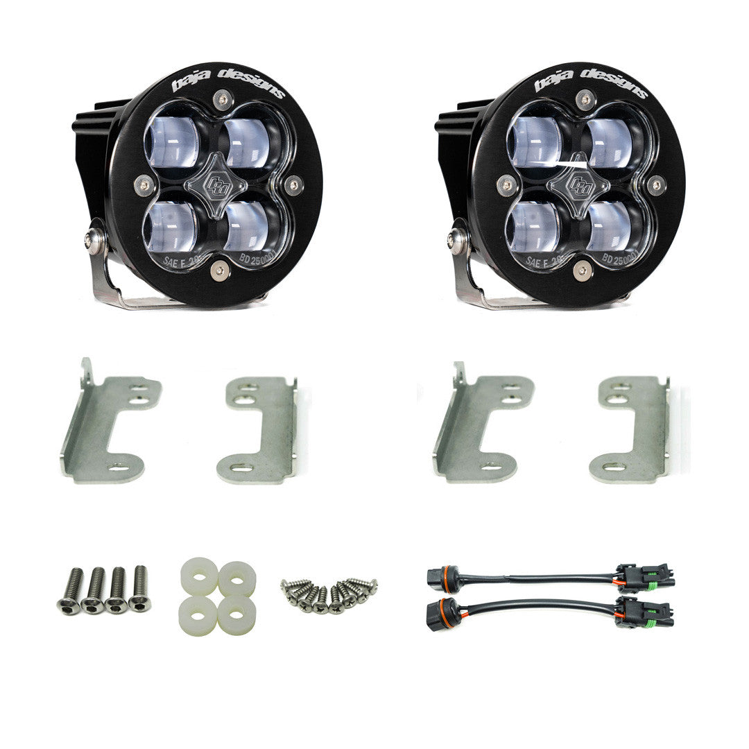 Baja Designs | Fog Lights | Jeep JK Squadron-R SAE Fog Pocket Light Kit OE Bumper (Clear)-Jeep 2007-09 Wrangler JK Baja Designs | 448142