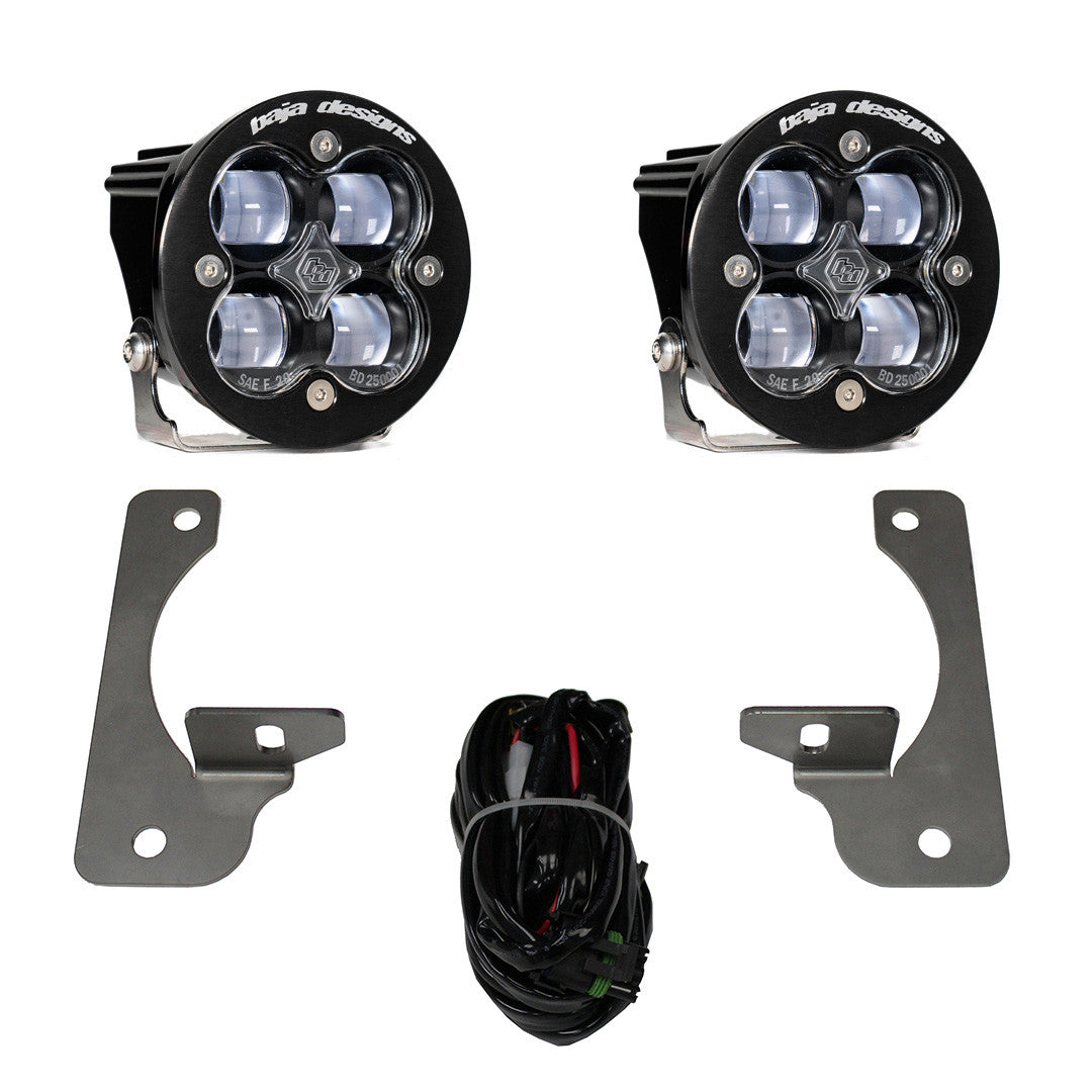 Baja Designs | Fog Lights | Jeep JK Squadron-R SAE Fog Pocket Light Kit Premium Bumper (Clear)-Jeep 2007-09 Wrangler JK Baja Designs | 448144