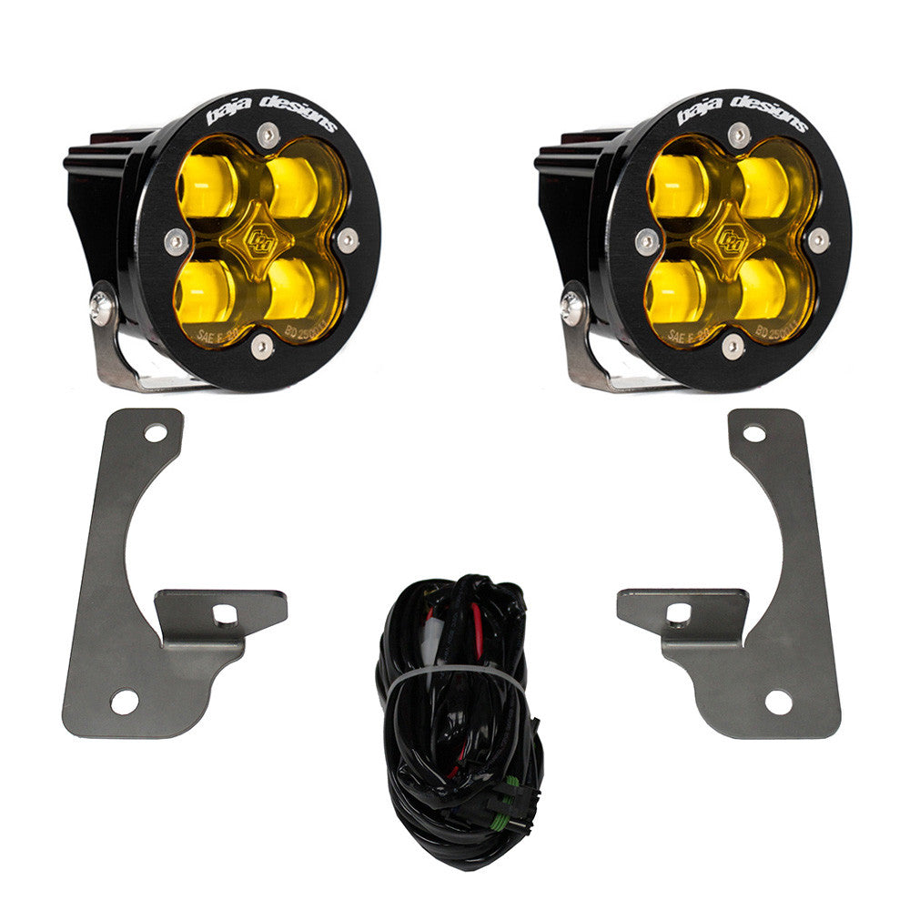 Baja Designs | Fog Lights | Jeep JK Squadron-R SAE Fog Pocket Light Kit Premium Bumper (Amber)-Jeep 2007-09 Wrangler JK Baja Designs | 448145