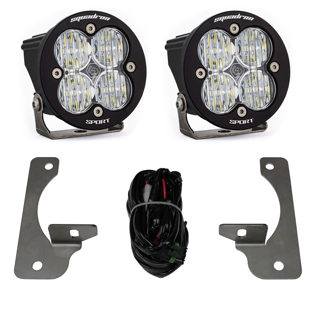 Baja Designs | Fog Lights | Jeep JK Squadron-R Sport Fog Pocket Light Kit Premium Bumper (Clear)-Jeep 2007-09 Wrangler JK Baja Designs | 448147