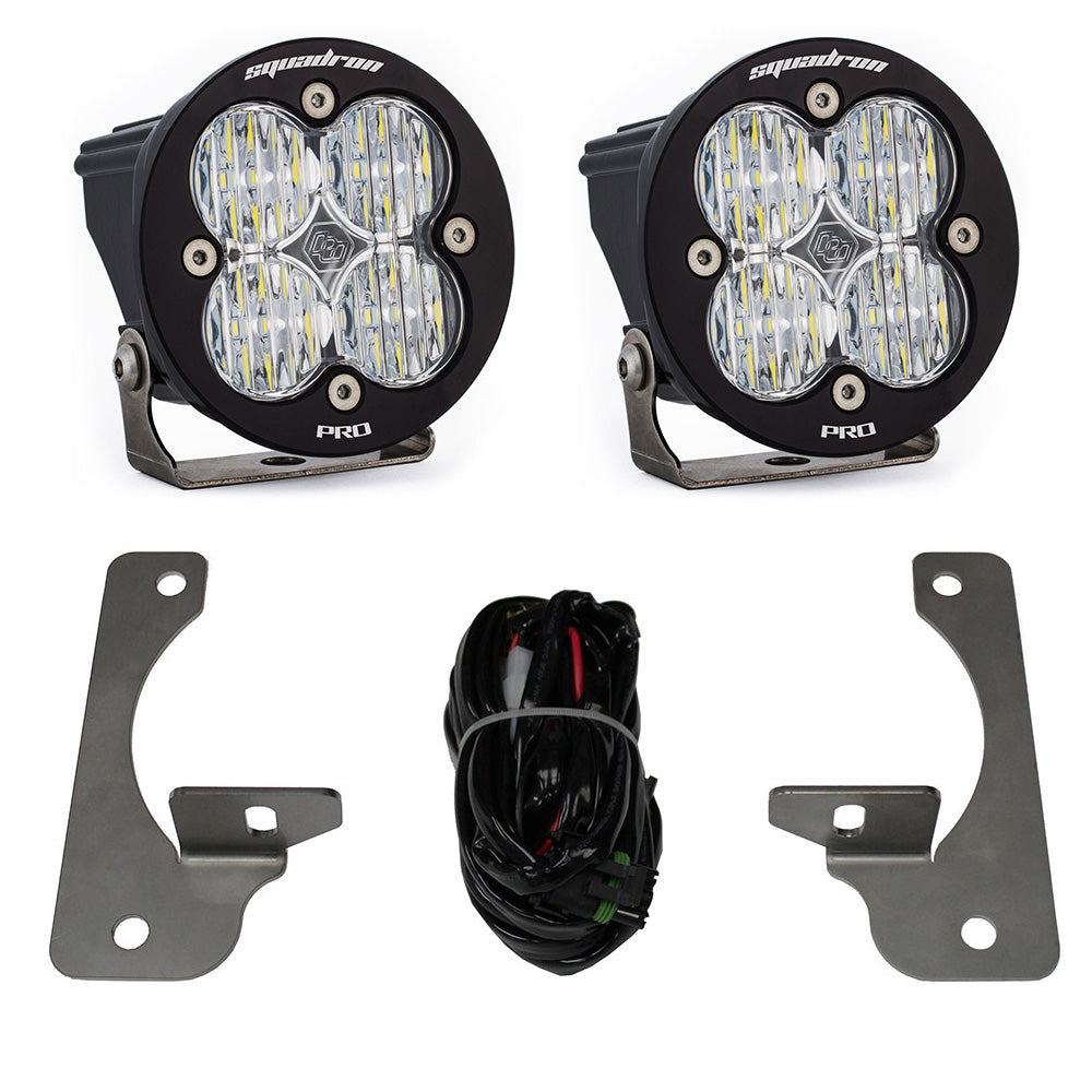 Baja Designs | Fog Lights | Jeep JK Squadron-R Pro Fog Pocket Light Kit Premium Bumper (Clear)-Jeep 2007-09 Wrangler JK Baja Designs | 448149