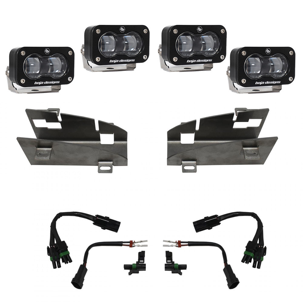 Baja Designs | Fog Lights | Dodge Ram Rebel/TRX (19-Present) Dual S2 SAE Fog Pocket Kit Baja Designs | 448164