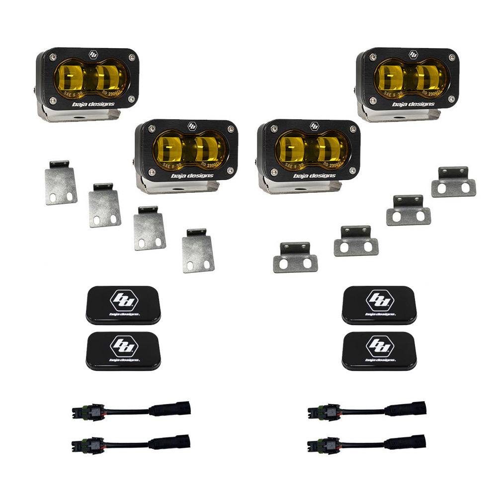 Baja Designs | Fog Lights | S2 SAE Amber Fog Pocket Kit Fits 21-On Ford Raptor Baja Designs | 448171