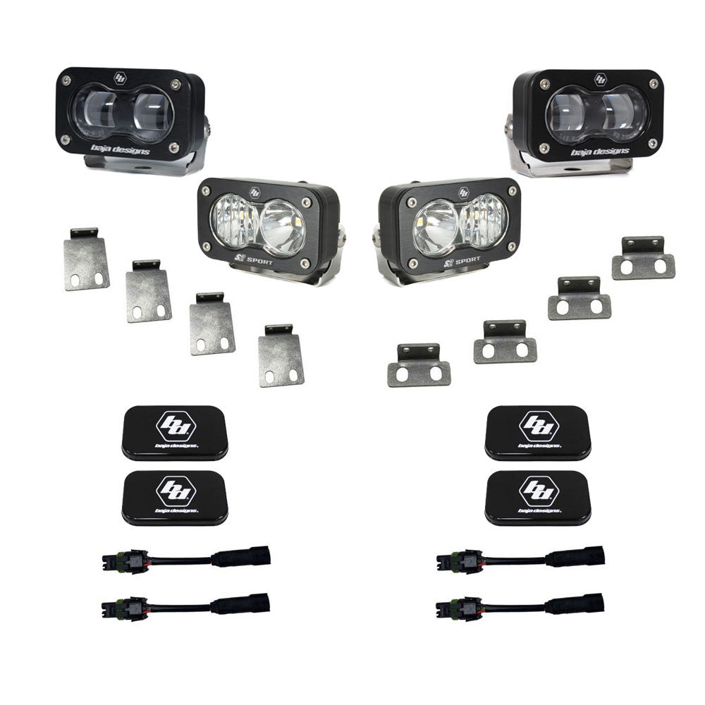 Baja Designs | Fog Lights | S2 SAE/S2 Clear Sport Fog Pocket Kit Fits 21-On Ford Raptor Baja Designs | 448180