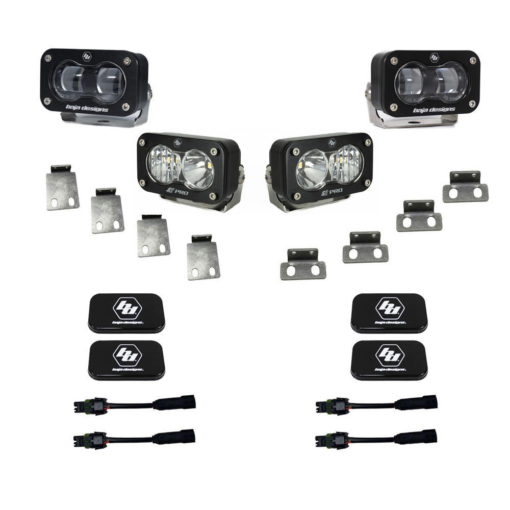 Baja Designs | Fog Lights | S2 SAE/S2 Clear Pro Fog Pocket Kit Fits 21-On Ford Raptor Baja Designs | 448182