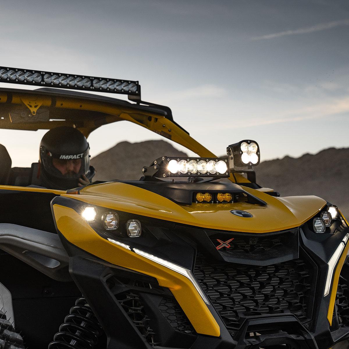 Baja Designs | LED Light Kit | Can-Am, Maverick R, Clear 10 Inch OnX6+ Shock Tower Kit Baja Designs | 448192