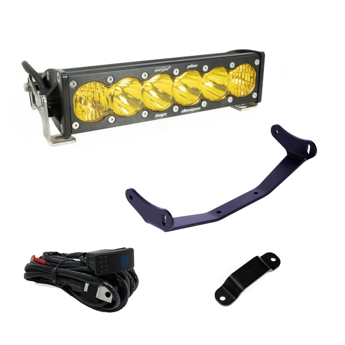 Baja Designs | LED Light Kit | Can-Am, Maverick R, Amber 10 Inch OnX6+ Shock Tower Kit Baja Designs | 448193