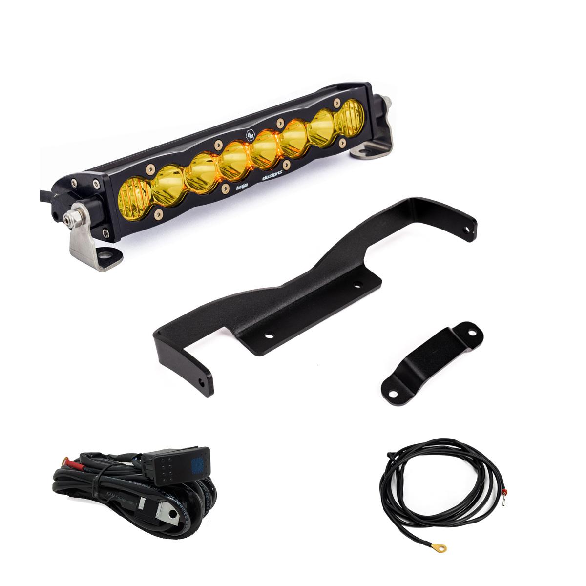 Baja Designs | LED Light Kit | Can-Am, Maverick R, Amber 10 Inch S8 Shock Tower Kit Baja Designs | 448196