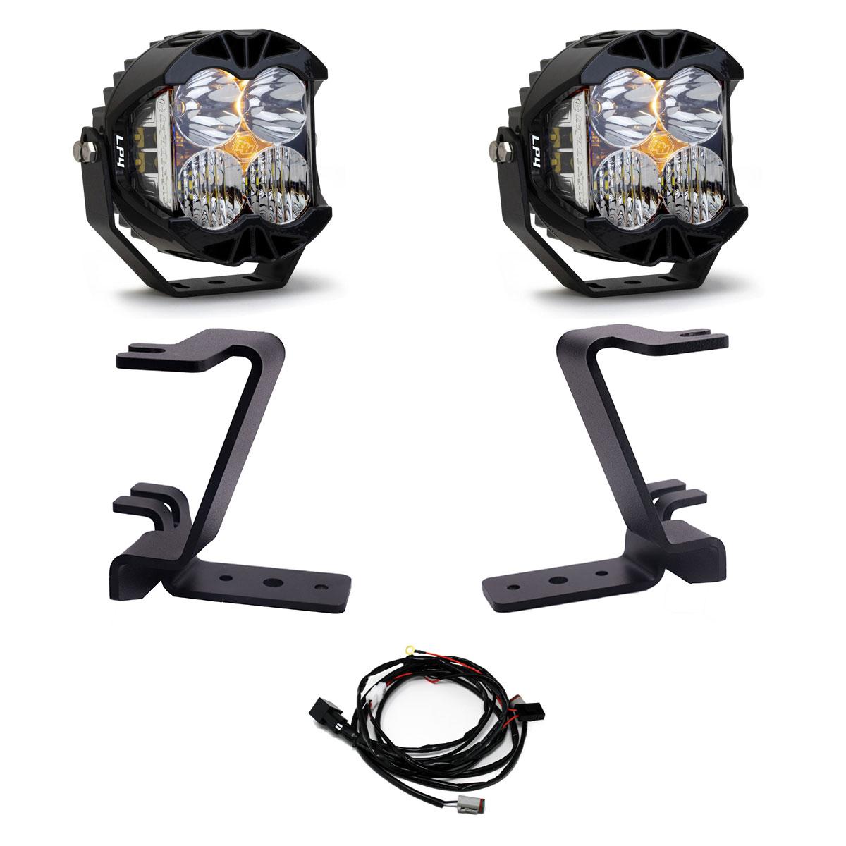 Baja Designs | LED Light Kit | LP4 A-Pillar Kit 2023-On Ford F-250/350 Super Duty Driving/Combo Clear Toggle Wiring | 448213