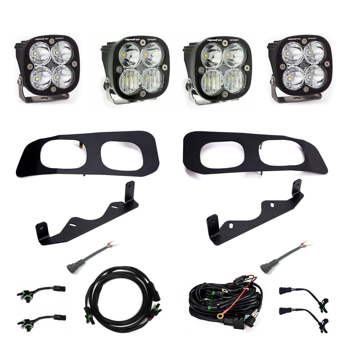 Baja Designs | Fog Lights | Ford Super Duty 2023-On  Dual Sportsmen Fog Pocket Kit Baja Designs | 448257