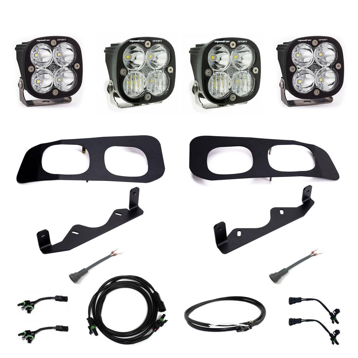 Baja Designs | Fog Lights | Ford Super Duty 2023-On  Dual Sportsman Fog Pocket Upfitter Kit Baja Designs | 448257UP