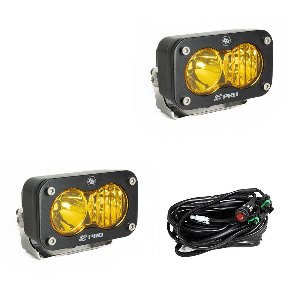 Baja Designs | LED Light Pods | S2 Pro Pair Driving/Combo LED Amber Baja Designs | 487813