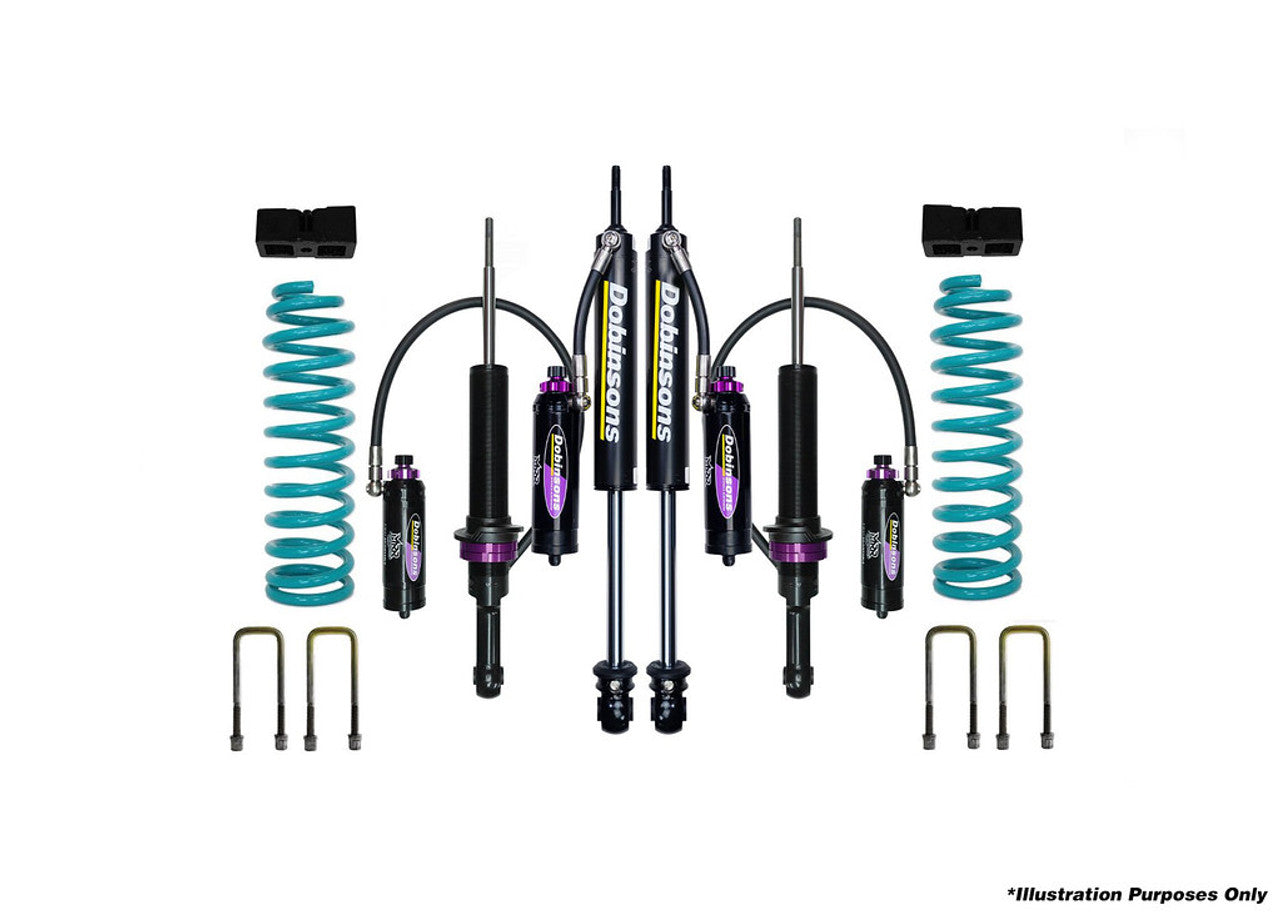 DOBINSONS | 3" MRR 3-Way Adjustable Suspension lift kit with rear Quick Ride Kit for 2020 and Up Isuzu DMax | DSSKITMRA7153