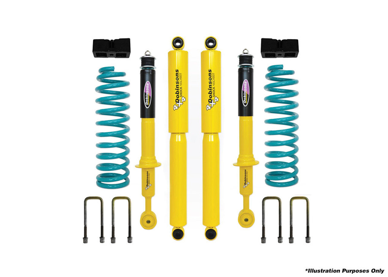 DOBINSONS | 3" Suspension lift kit Twin Tube Shocks and rear Quick Ride Kit for 2020 and Up Isuzu DMax  | DSSKIT7153