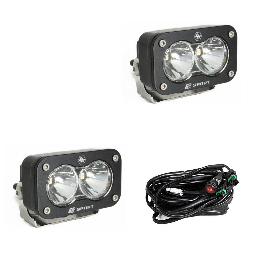 Baja Designs | Work Lights | LED Work Light Clear Lens Spot Pattern Pair S2 Sport Baja Designs | 547801