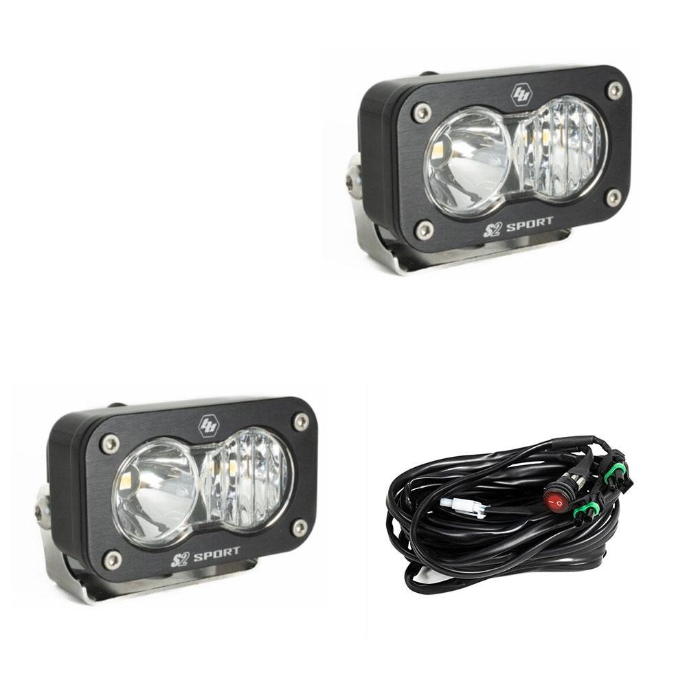 Baja Designs | Work Lights | LED Work Light Clear Lens Driving Combo Pattern Pair S2 Sport Baja Designs | 547803