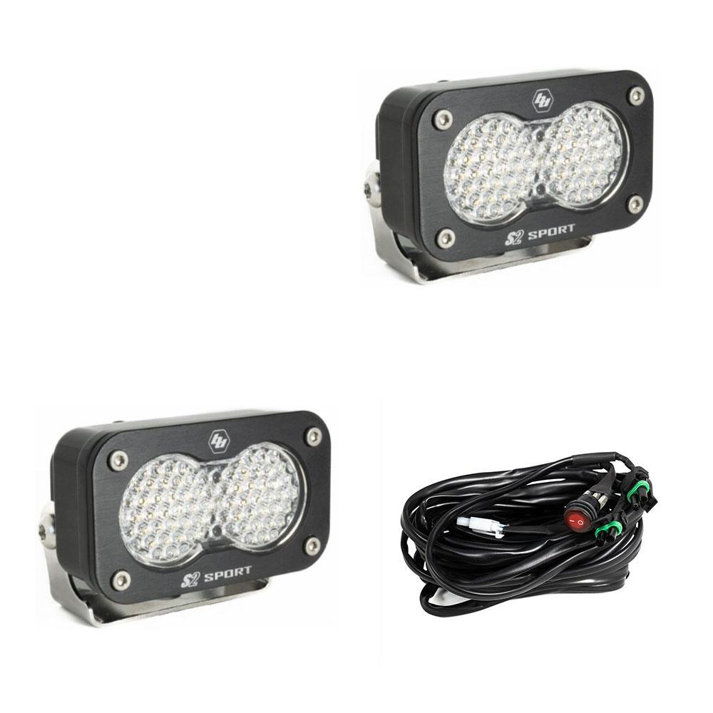 Baja Designs | Work Lights | LED Work Light Clear Lens Work/Scene Pattern Pair S2 Sport Baja Designs | 547806