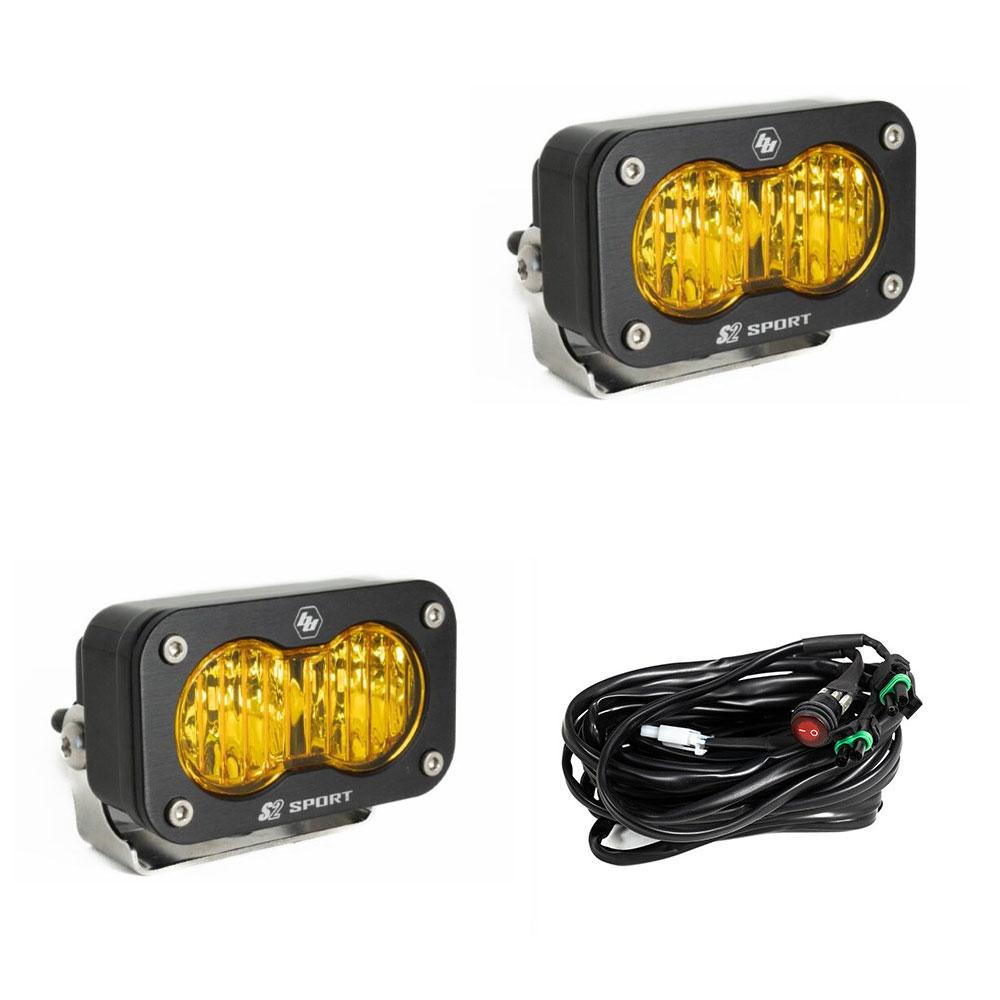 Baja Designs | Work Lights | LED Work Light Amber Lens Wide Cornering Pattern Pair S2 Sport Baja Designs | 547815