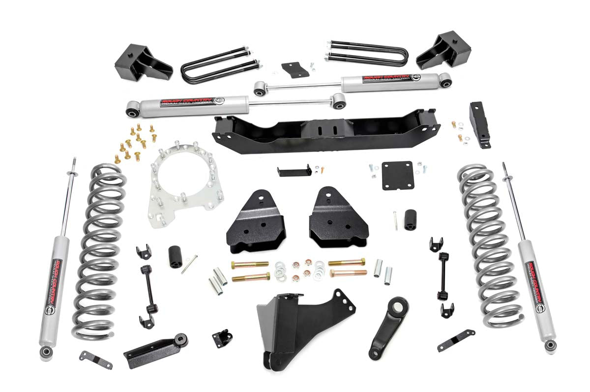 4.5 Inch Inch Ford Suspension Lift Kit w/ N3 Shocks 17-20 F-350 4WD Diesel Dually Rough Country