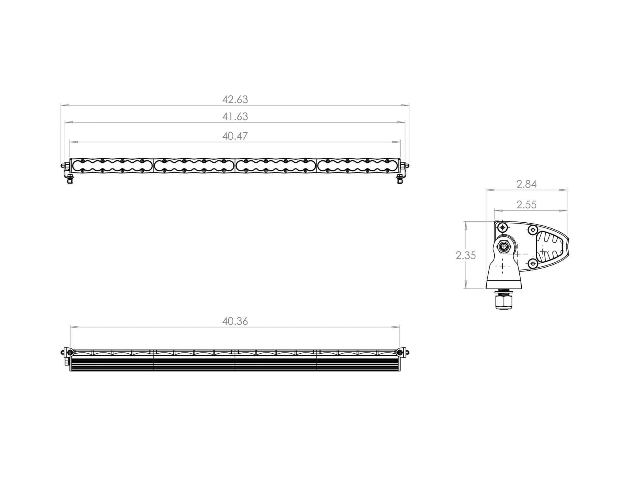 Baja Designs | LED Light Bars | 40 Inch LED Light Bar Work/Scene Pattern S8 Series Baja Designs | 704006