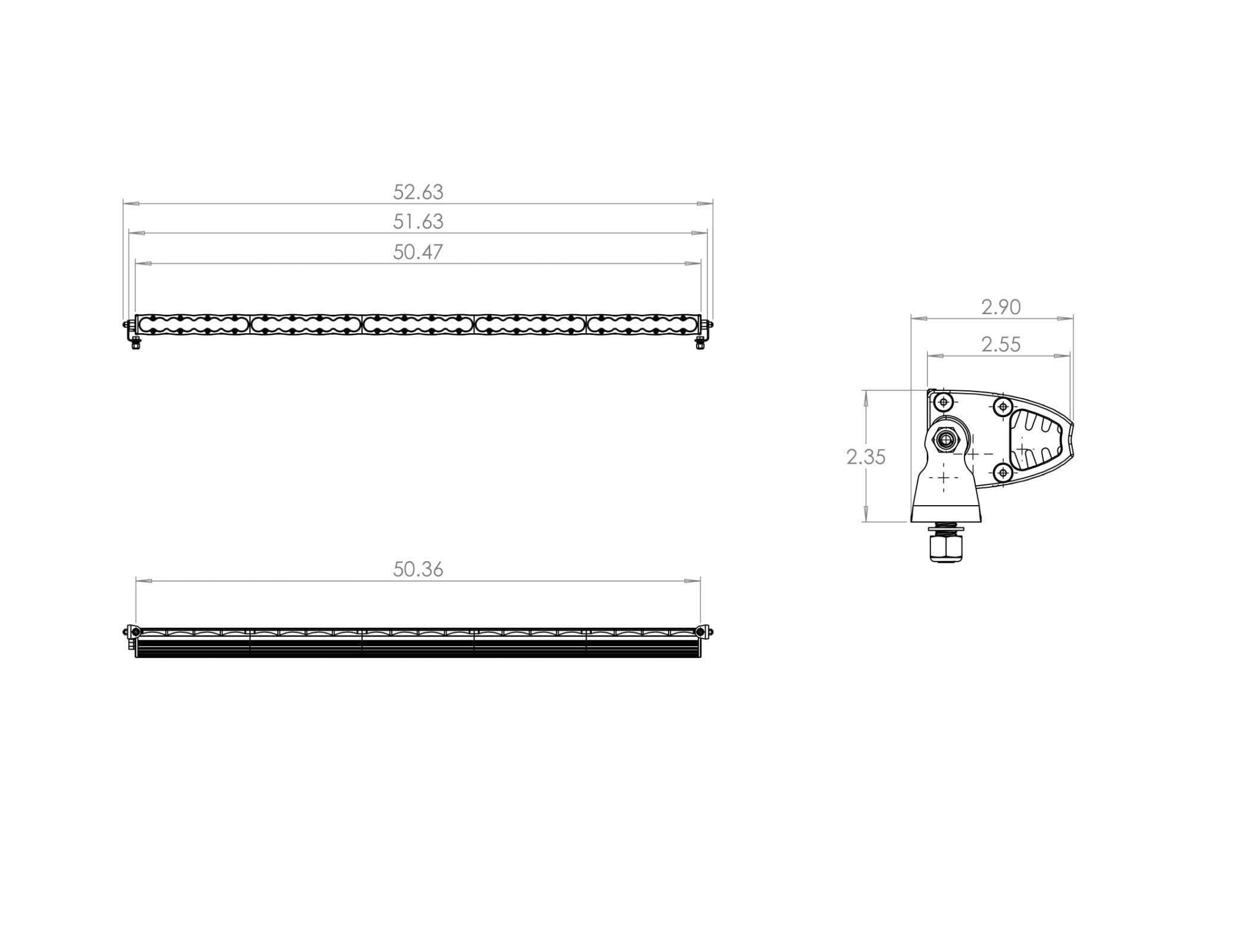 Baja Designs | LED Light Bars | 50 Inch LED Light Bar Work/Scene Pattern S8 Series Baja Designs | 705006