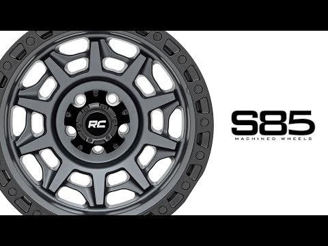 Rough Country | Wheels|Tire & Wheels | Rough Country 85 Series Wheel Simulated Beadlock Gunmetal Gray/Black 17x9 5x5 -12mm Rough Country | 85170918