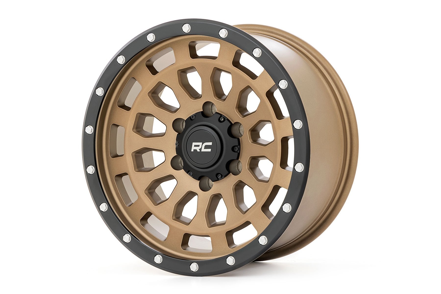 87 Series Wheel Simulated Beadlock Bronze/Black 17x8.5 5x4.5 +0mm Rough Country