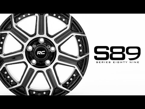 Rough Country | Wheels | 89 Series Wheel One-Piece Black Machined Gun Metal 20x10 8x170 -19mm Rough Country | 89201011