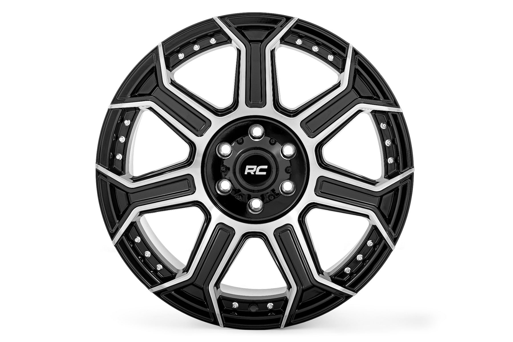 Rough Country | Wheels | 89 Series Wheel One-Piece Black Machined Gun Metal 20x10 8x170 -19mm Rough Country | 89201011