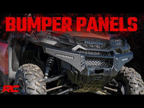 Rough Country | Bumper Plate | Honda Front Bumper Panels w/ 6.0 Inch LED Light Bars 16-20 Pioneer 1000 w/o Factory Stinger Rough Country | 92023