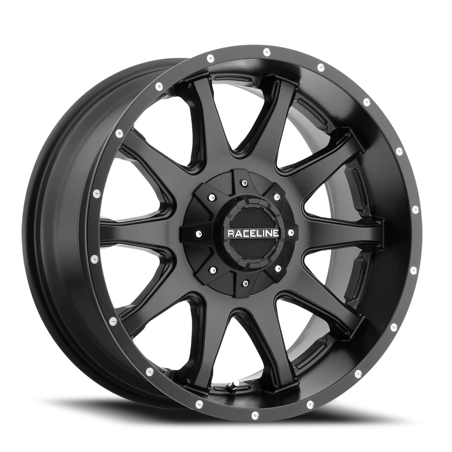 RACELINE | Aluminum Wheels | Aluminum Wheels 17x9 Shift 930B Satin Black -12 Offset 6 on 139.7 Bolt Pattern 106.1 Bore Raceline | 930B-79060-12