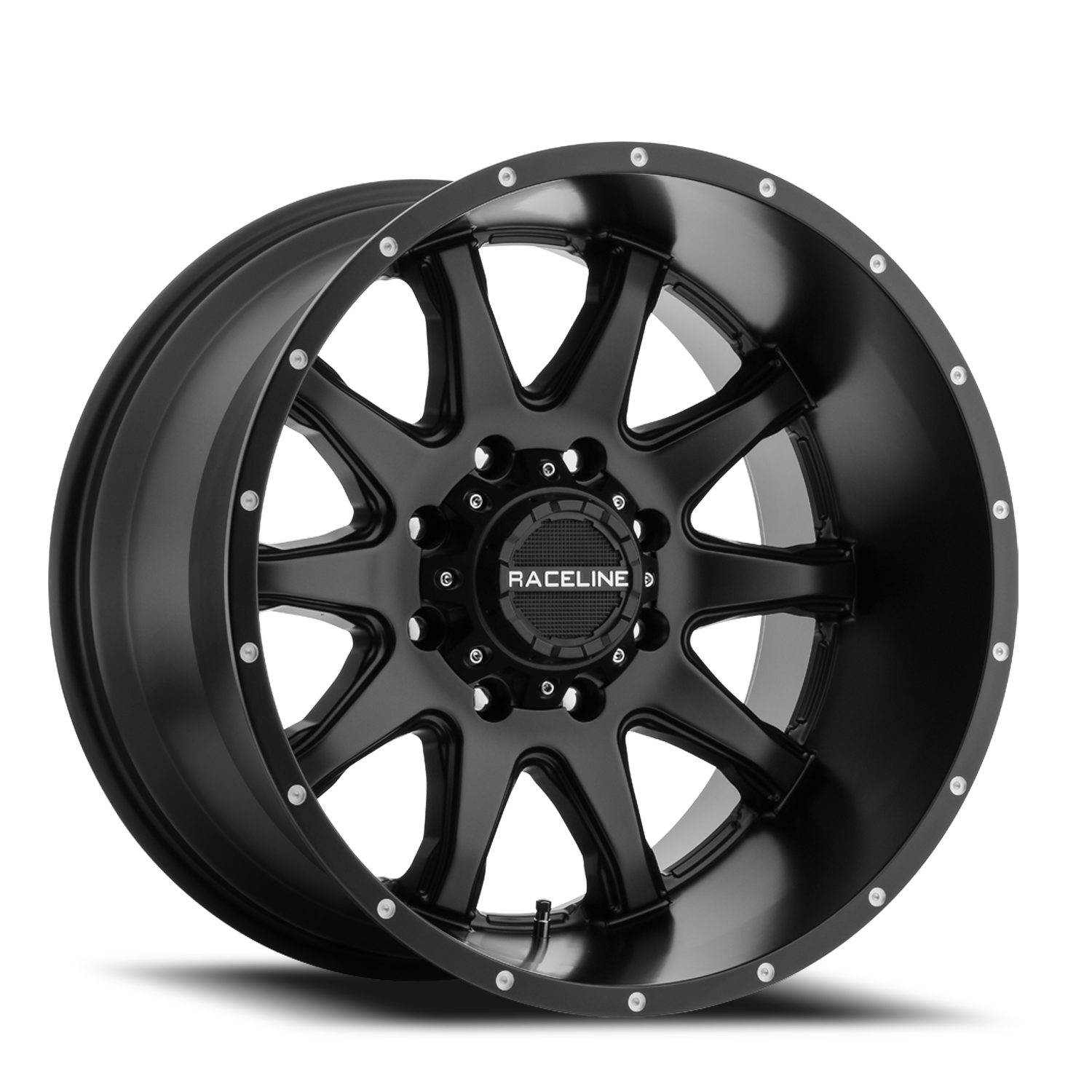 RACELINE | Aluminum Wheels | Aluminum Wheels 18x9 Shift 930B Satin Black 18 Offset 8 on 180 Bolt Pattern 124.2 Bore Raceline | 930B-89088+18