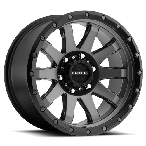 RACELINE | Aluminum Wheels | Aluminum Wheels 20x10 Clutch 934G Gunmetal Gray Multi Spoke -19 Offset 5 on 127 Bolt Pattern 78.1 Bore Raceline | 934G-21050-19