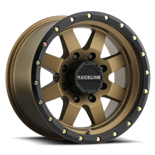 RACELINE | Aluminum Wheels | Aluminum Wheels 18x9 Defender 935BZ Bronze Multi Spoke 18 Offset 5 on 127 Bolt Pattern 83.82 Bore Raceline | 935BZ-89050+18