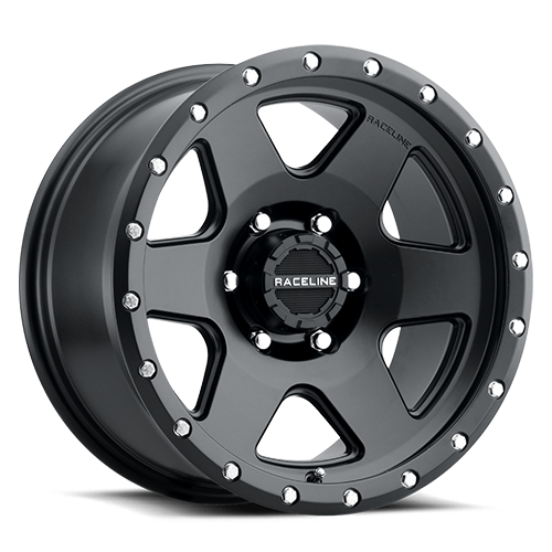 RACELINE | Aluminum Wheels | Aluminum Wheels 17x8 Boost 946B Satin Black 6 Spoke 35 Offset 6 on 120 Bolt Pattern 67.1 Bore Raceline | 946B-78062+35