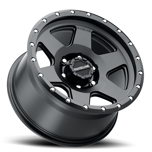 RACELINE | Aluminum Wheels | Aluminum Wheels 17x8 Boost 946B Satin Black 6 Spoke 35 Offset 6 on 120 Bolt Pattern 67.1 Bore Raceline | 946B-78062+35