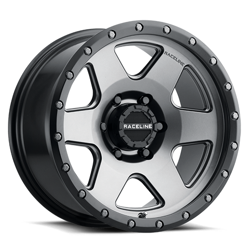 RACELINE | Aluminum Wheels | Aluminum Wheels 20x9 Boost 946G Satin Gunmetal Gray 6 Spoke 18 Offset 6 on 135 Bolt Pattern 93.98 Bore Raceline | 946G-29065+18