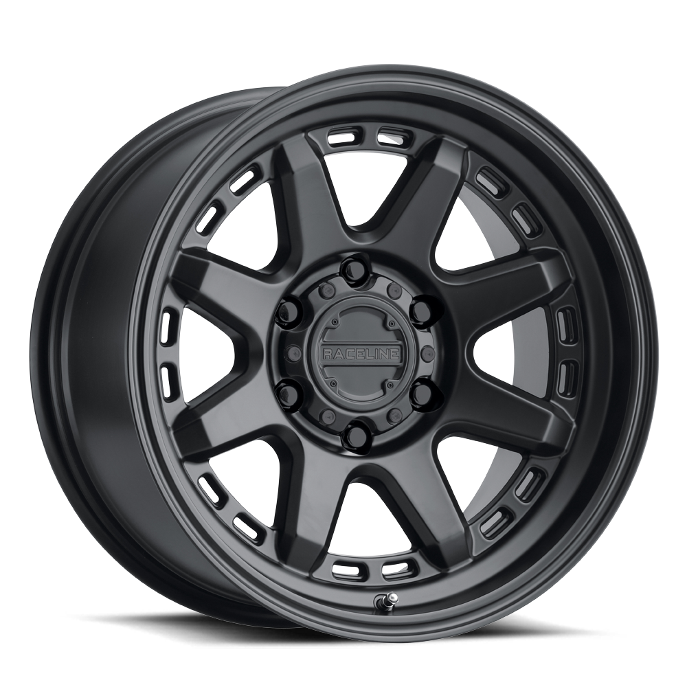 RACELINE | Aluminum Wheels | Aluminum Wheels 15x8 Scout 947B Satin Black -24 Offset 6 on 139.7 Bolt Pattern 106.1 Bore Raceline | 947B-58060-24