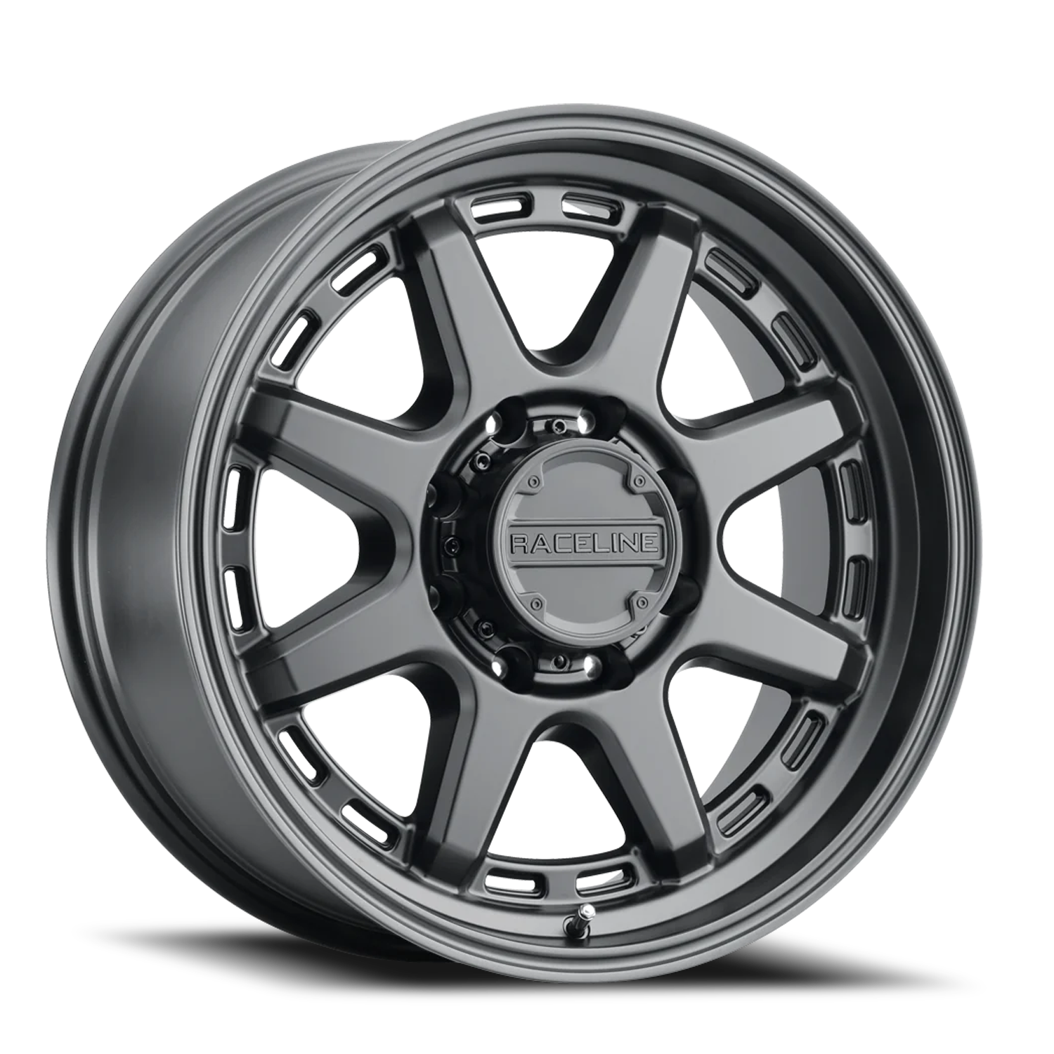 RACELINE | Aluminum Wheels | Aluminum Wheels 16x8 Scout 947B Satin Black -6 Offset 8 on 170 Bolt Pattern 125.2 Bore Raceline | 947B-68081-06