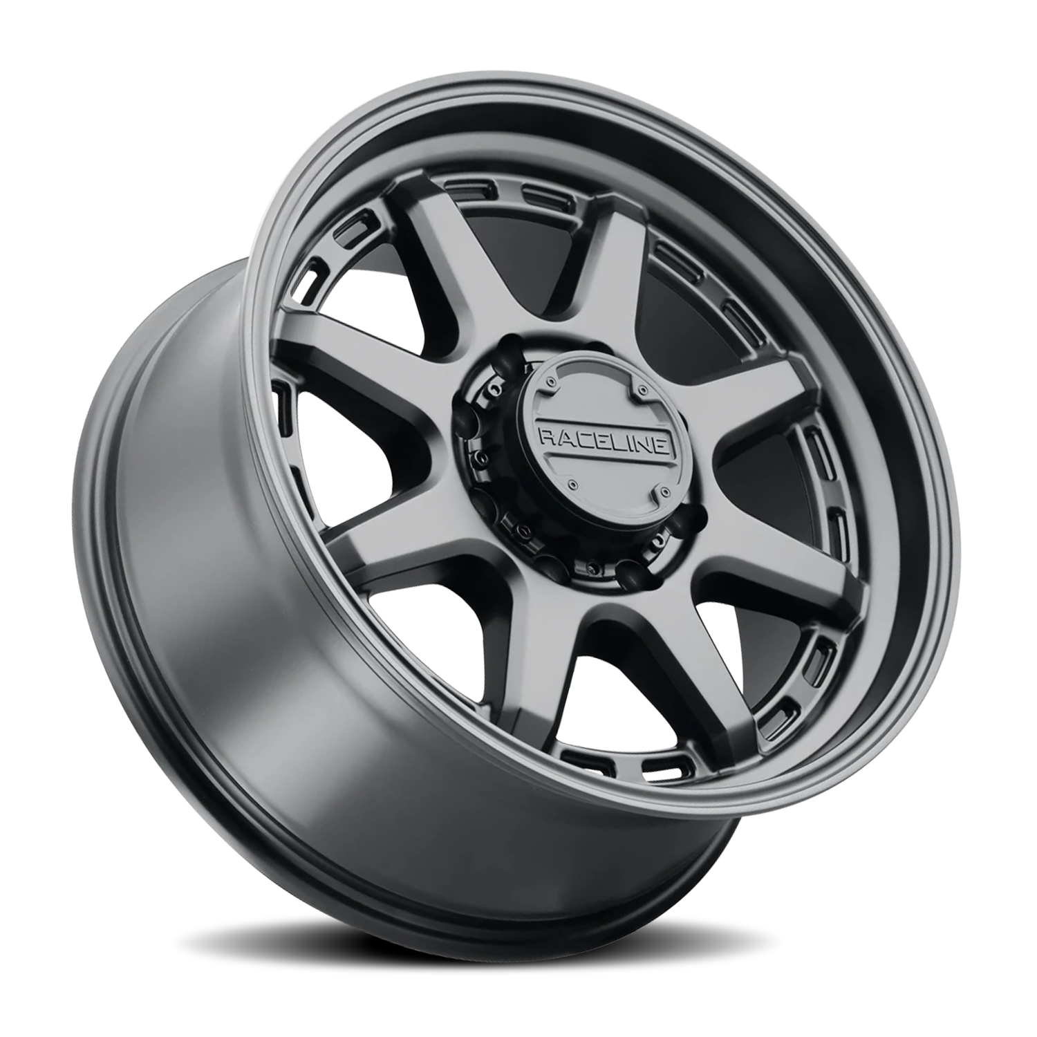 RACELINE | Aluminum Wheels | Aluminum Wheels 16x8 Scout 947B Satin Black -6 Offset 8 on 170 Bolt Pattern 125.2 Bore Raceline | 947B-68081-06